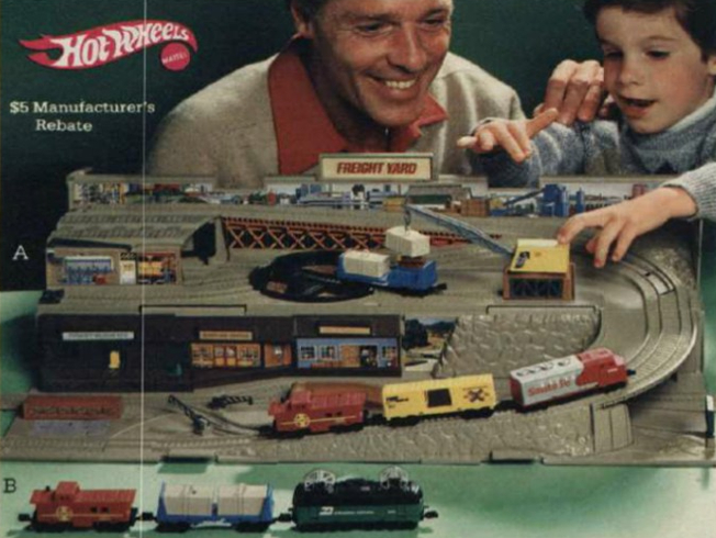 Toys I Never Had Hot Wheels Freight Yard Sto and Go Playset Retro Ramblings